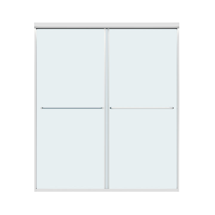 Modland 56-60" x 70" Double Sliding Frame Shower Door Clear Tempered Glass - Modland