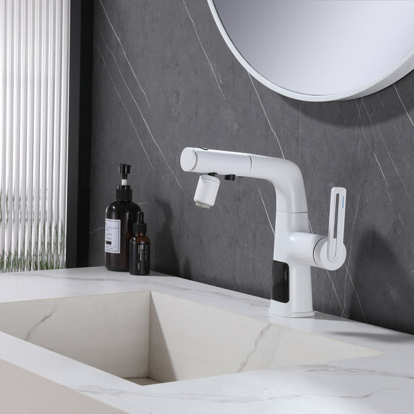 Multi-Functional Deck Mounted Industrial Single-Handle Bathroom Faucet - Modland