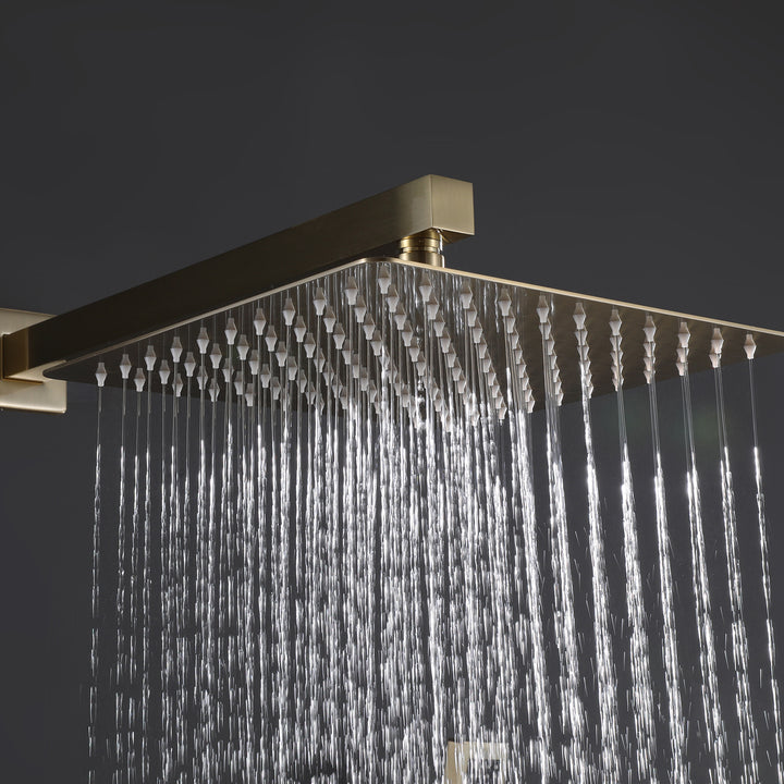 Luxury Wall Mounted Thermostatic Shower System With Rough-In Valve - Modland