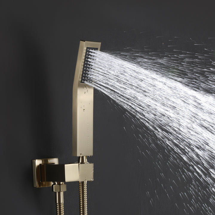 Luxury Wall Mounted Thermostatic Shower System With Rough-In Valve - Modland