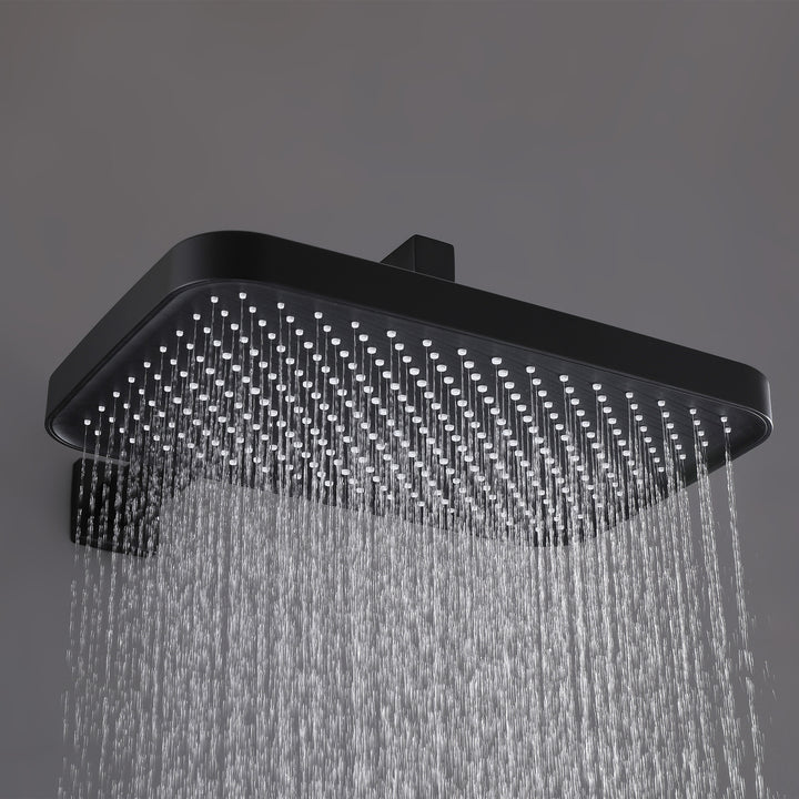 Thermostatic Rain Shower Set with Hand Shower Including Rough-in Valve - Modland