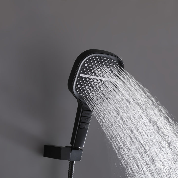 Thermostatic Rain Shower Set with Hand Shower Including Rough-in Valve - Modland