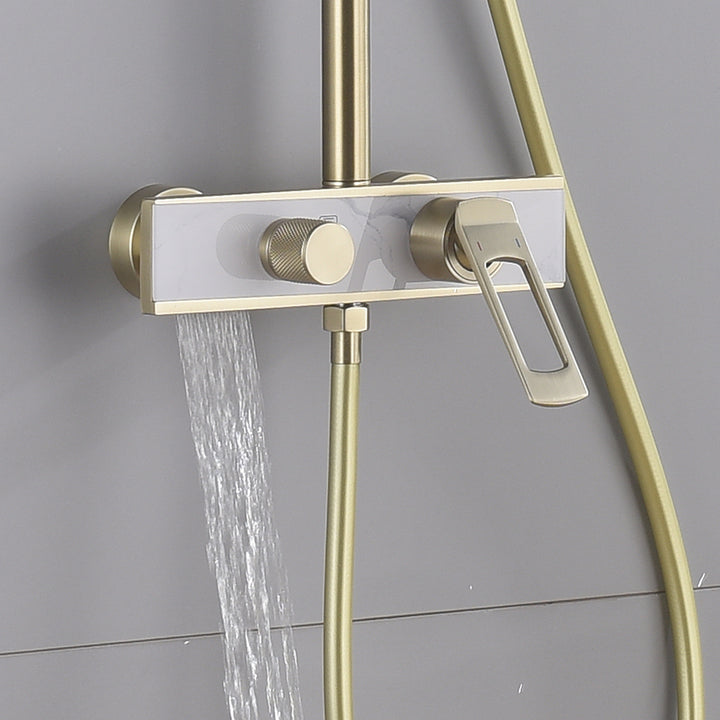 Dual Handle Shower System With Multi-Function Hand Shower - Modland