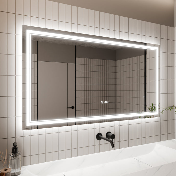 Modland 55x30 LED Bathroom Vanity Mirror  Backlit Front Light - Modland