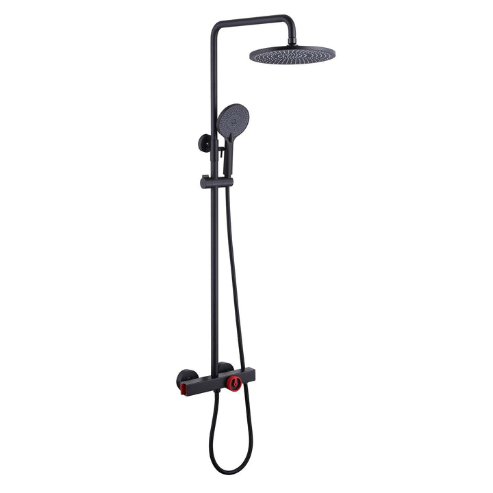 Wall Mounted Thermostatic Shower System with Multi-Function Hand Shower - Modland