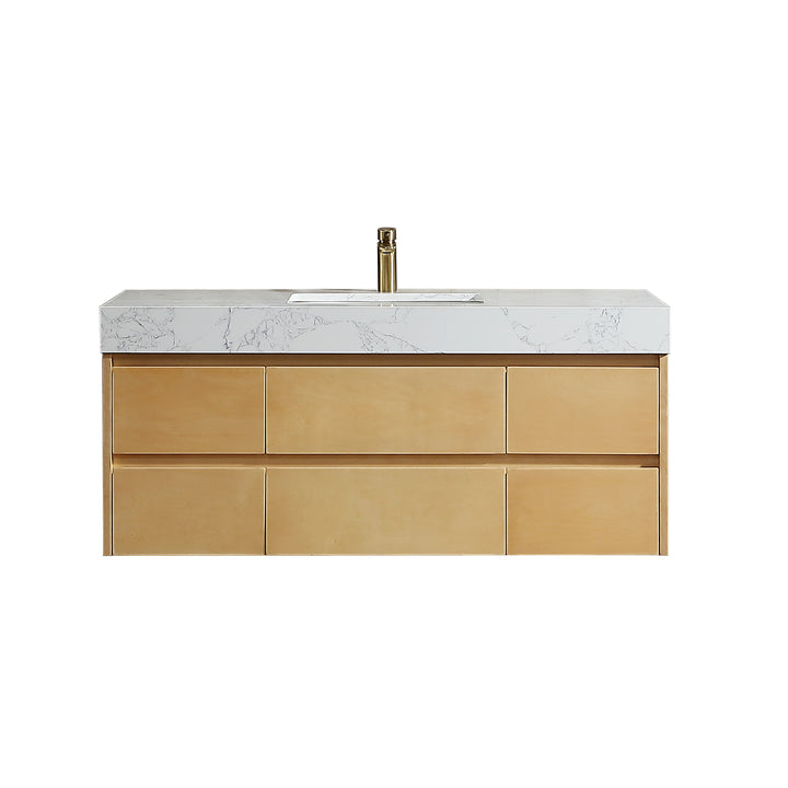 48'' Single Bathroom Vanity with Engineered Stone Top - Modland