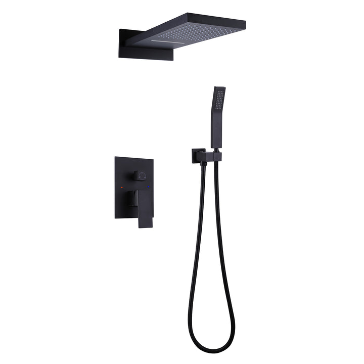 Multifunction Pressure Balance Rain Shower System with hand shower - Modland