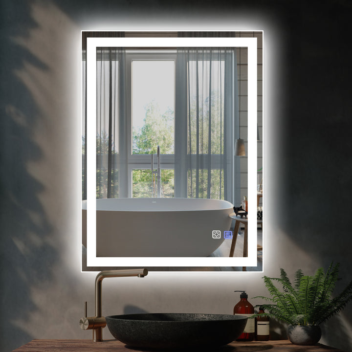 Modland LED Bathroom Vanity Mirror with Light,24*32 inch - Modland