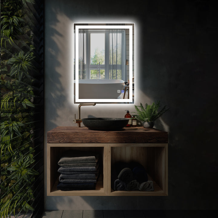 Modland LED Bathroom Vanity Mirror with Light,24*32 inch - Modland