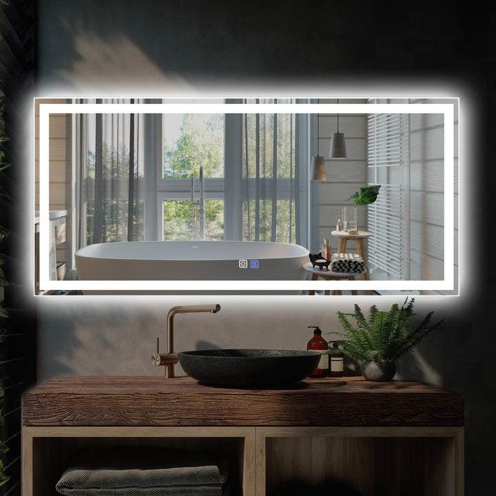 Modland LED Bathroom Vanity Mirror with Light,60*28 inch - Modland