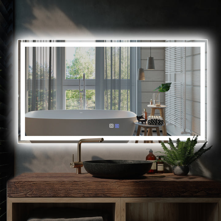 55*30 inch Modland LED Bathroom Vanity Mirror with Light - Modland