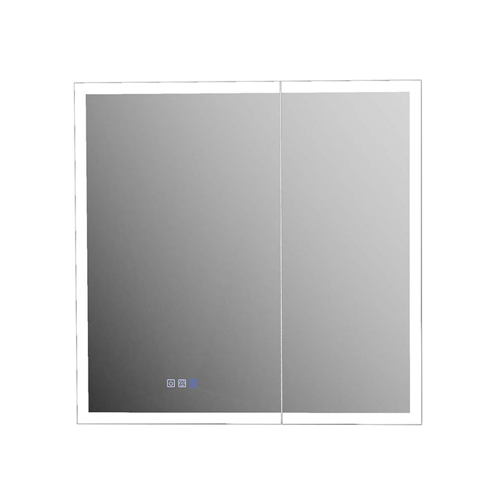 30x30 LED bathroom mirror front view