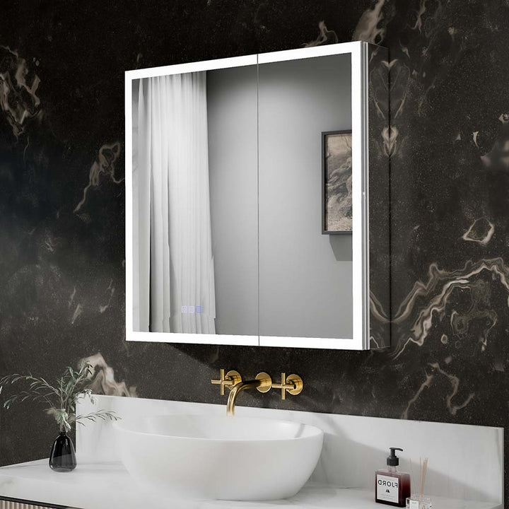 30x30 Modern Bathroom with LED Mirror