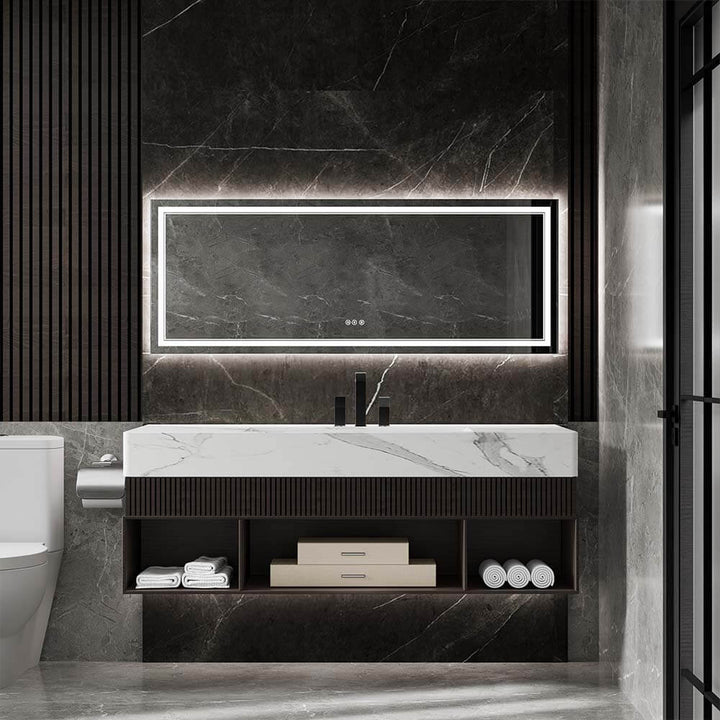 32x84 inch modern bathroom vanity led mirror