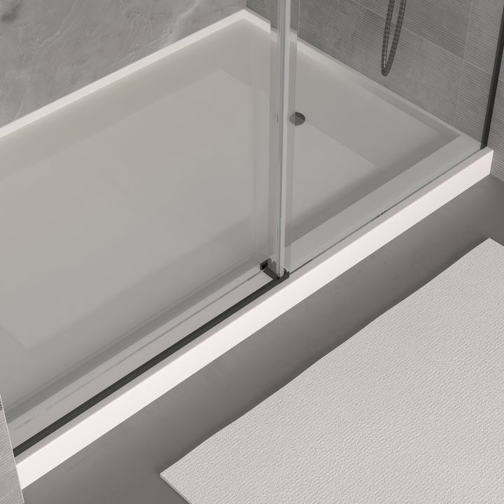 Modland 70" x 60" Single Sliding Frameless Shower Door Tempered Glass - Modland