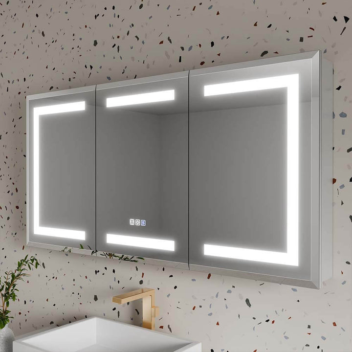 48x24 led medicine cabinet main image double door