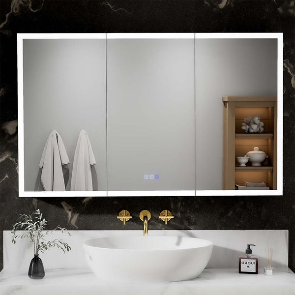 48x30-   Modern Bathroom with LED Medicine Cabinet