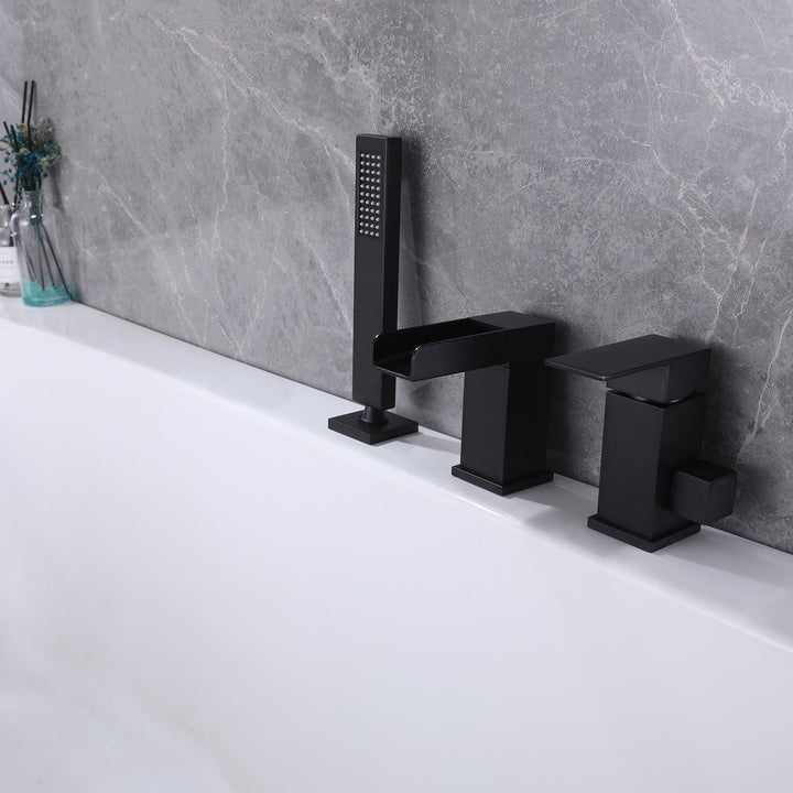 Modland Deck Mounted Bathtub Faucet with Hand Shower - Modland