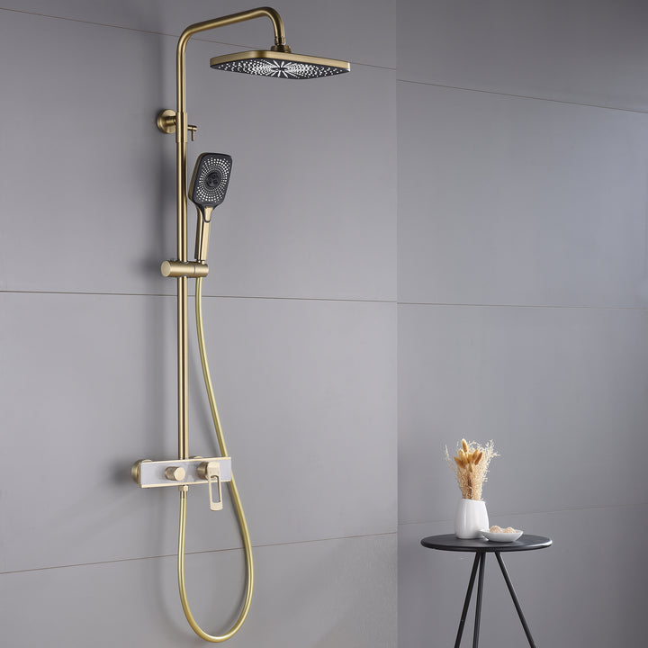 Dual Handle Shower System With Multi-Function Hand Shower - Modland