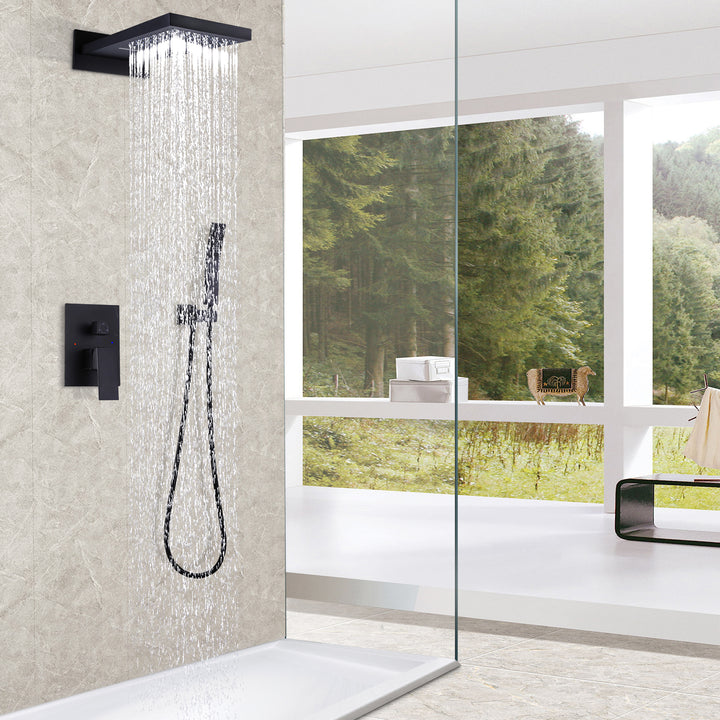 Multifunction Pressure Balance Rain Shower System with hand shower - Modland