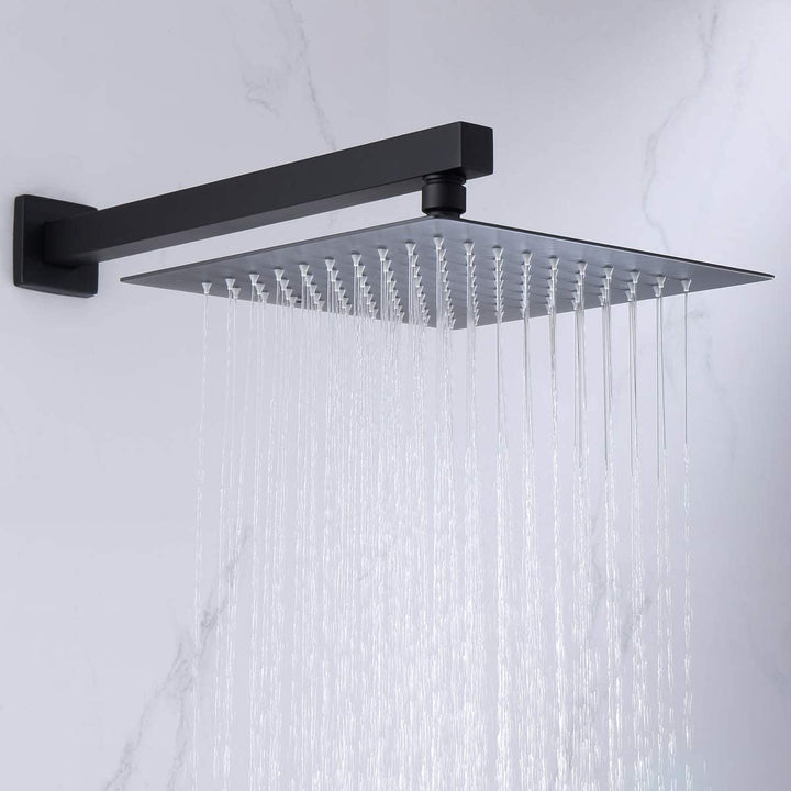 Ceramic Disc Cartridge Wall Mounted Rainfall Shower Head With Rough-In Valve - Modland