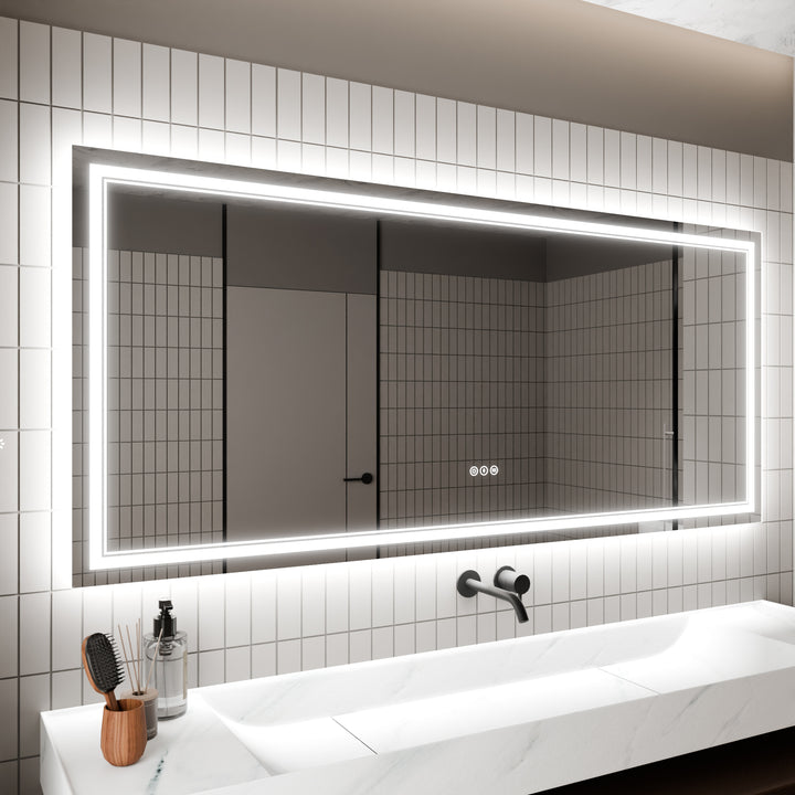 Modland 72x32 LED Bathroom Vanity Mirror with Anti Fog Memory Function - Modland