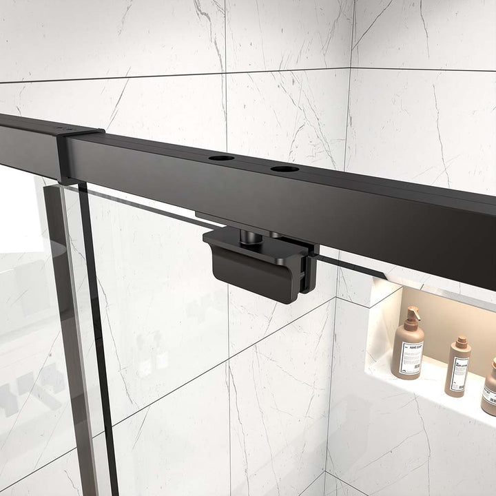 71 inch Bathroom black shower door mounting hardware