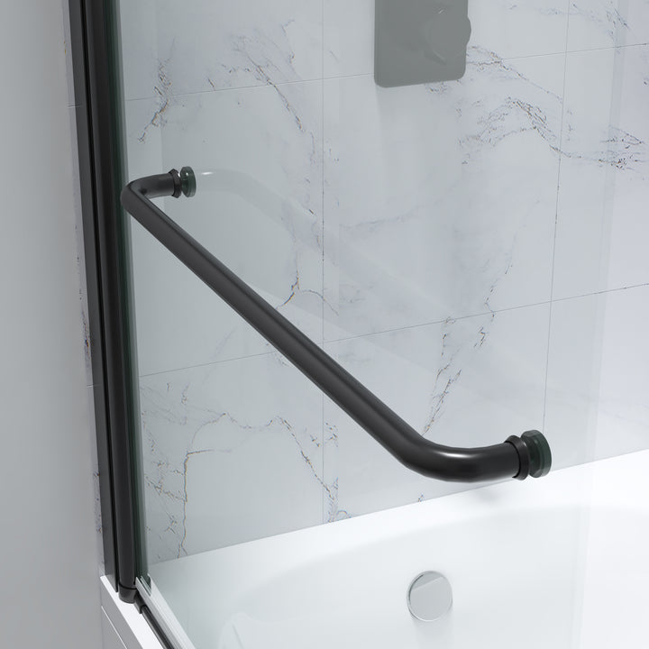 Modland 34 x58 Frameless Clear Glass Tub Shower Door - Modland