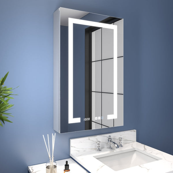 Bathroom Narrow Light Medicine Cabinets with Vanity Mirror