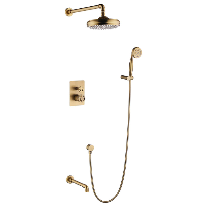 Brushed Gold Shower System