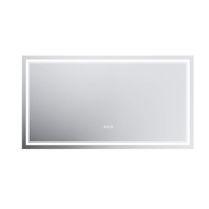 LED Bathroom Vanity Mirror white background