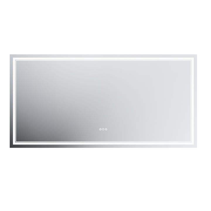 LED Bathroom Vanity Mirror white background