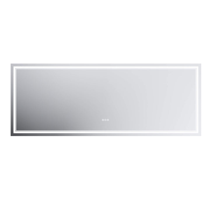 LED Bathroom Vanity Mirror white background