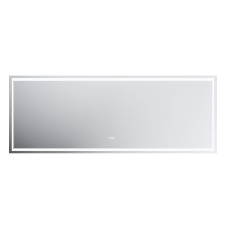 LED Bathroom Vanity Mirror white background