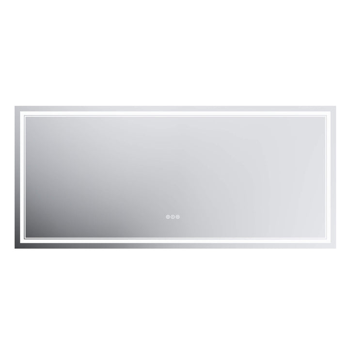 LED Bathroom Vanity Mirror-white background