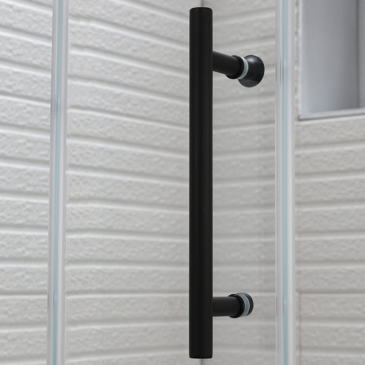 Modland 60x76 Single Sliding Frameless Clear Glass Shower Door - Modland