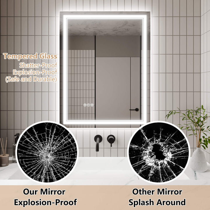 Tempered Glass Vanity Mirror