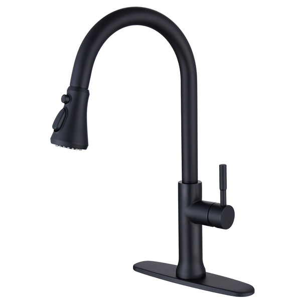 Kitchen Faucet With Touch Pull Single Handle and Swivel Spout