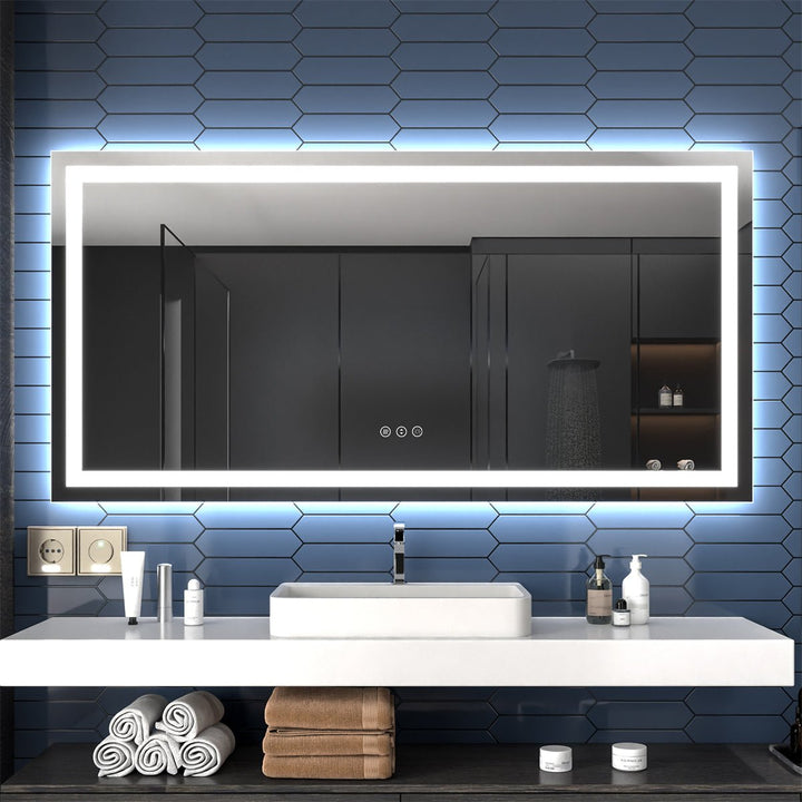 Apex 72" W x 36" H Sophisticated Bathroom Mirrors for Enhancing Home Décor - Modland