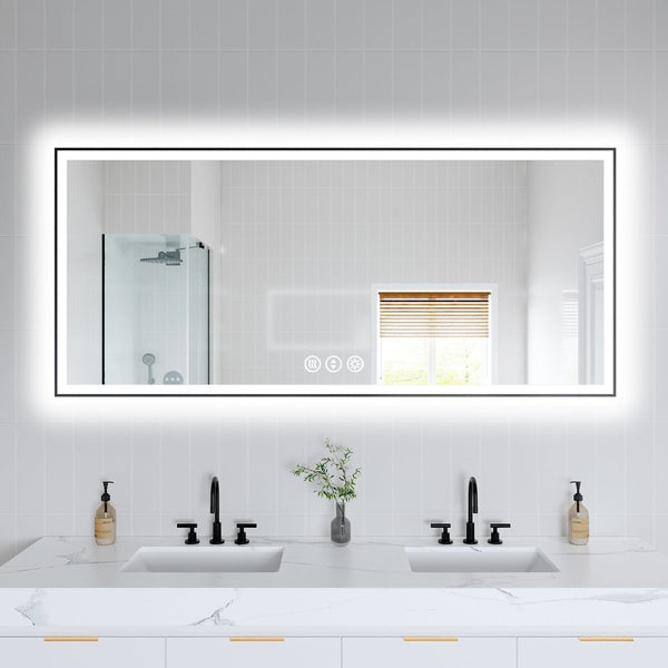 Modland 72"x32" Framed LED Vanity Bathroom Mirror for Stylish Spaces - Modland