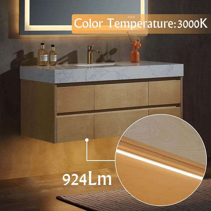 Bathroom vanity 3000k lighting