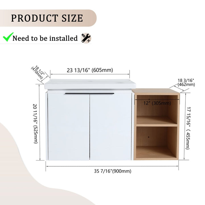 Bathroom vanity dimensions