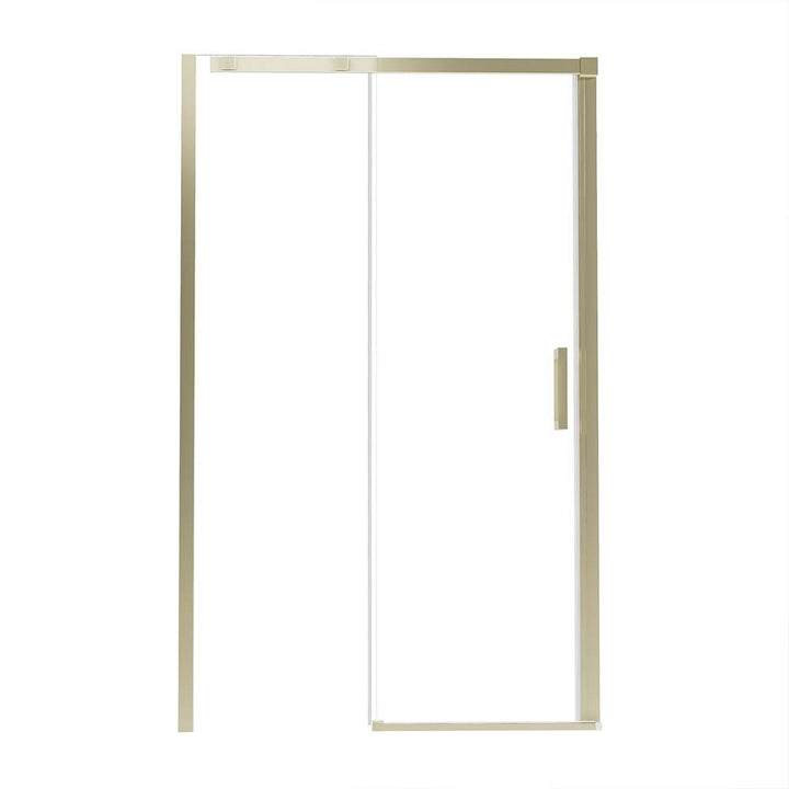 Brushed gold shower door