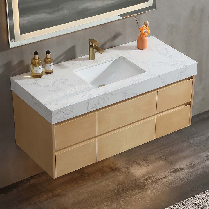 Contemporary floating vanity