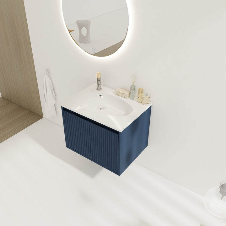 Modland 24" Floating Bathroom Vanity with Drop-Shaped Sink - Modland