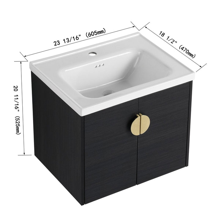 Floating wall mounted bathroom vanity dimensions