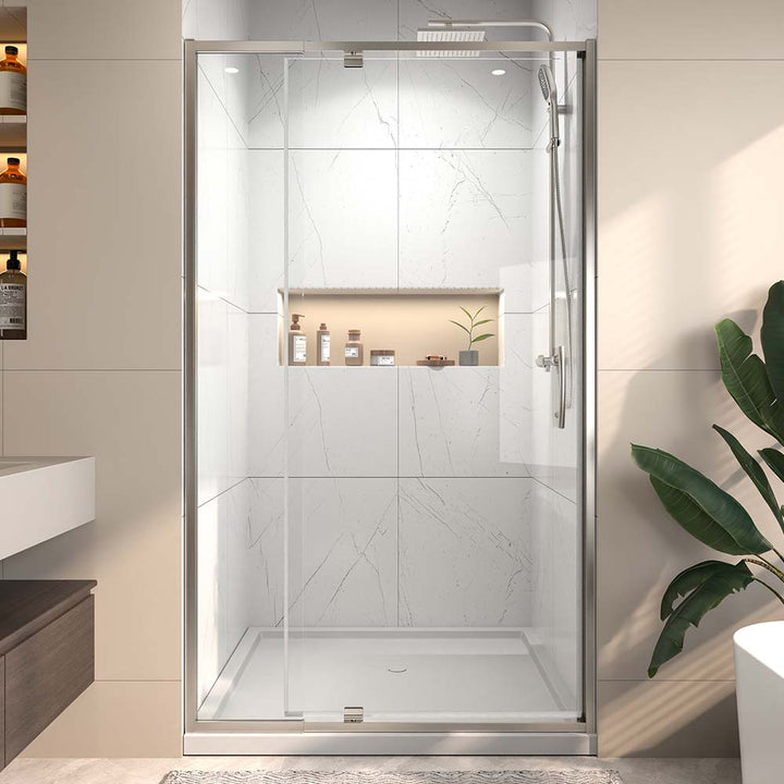 Frameless shower door