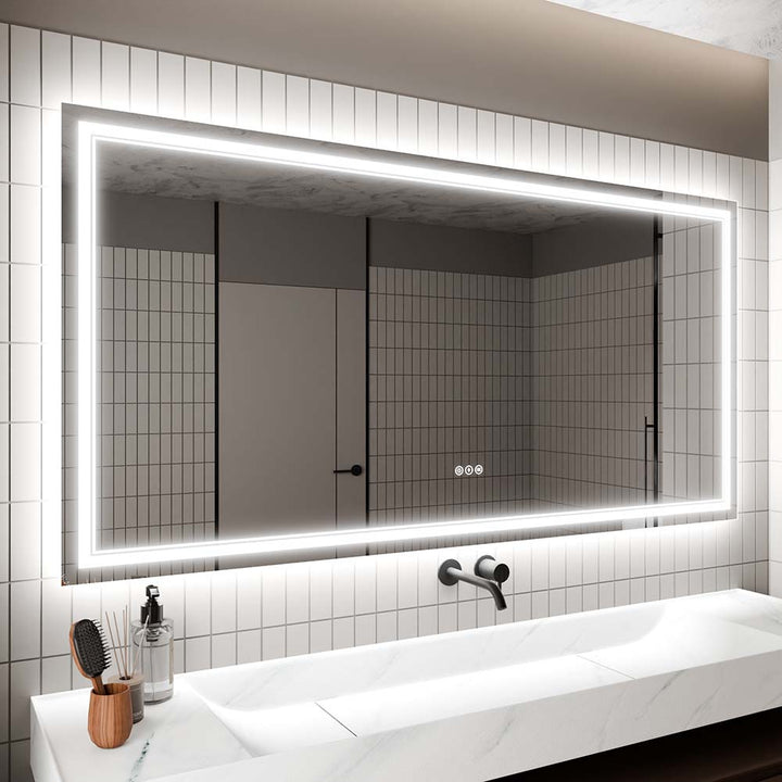 lateral side LED Bathroom Vanity Mirror Backlit Front Light