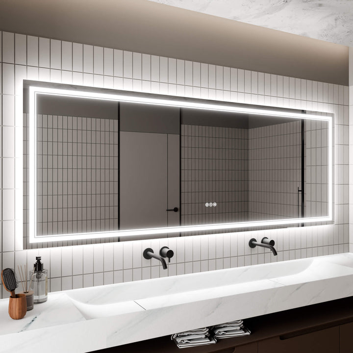 lateral side LED Bathroom Vanity Mirror Backlit Front Light