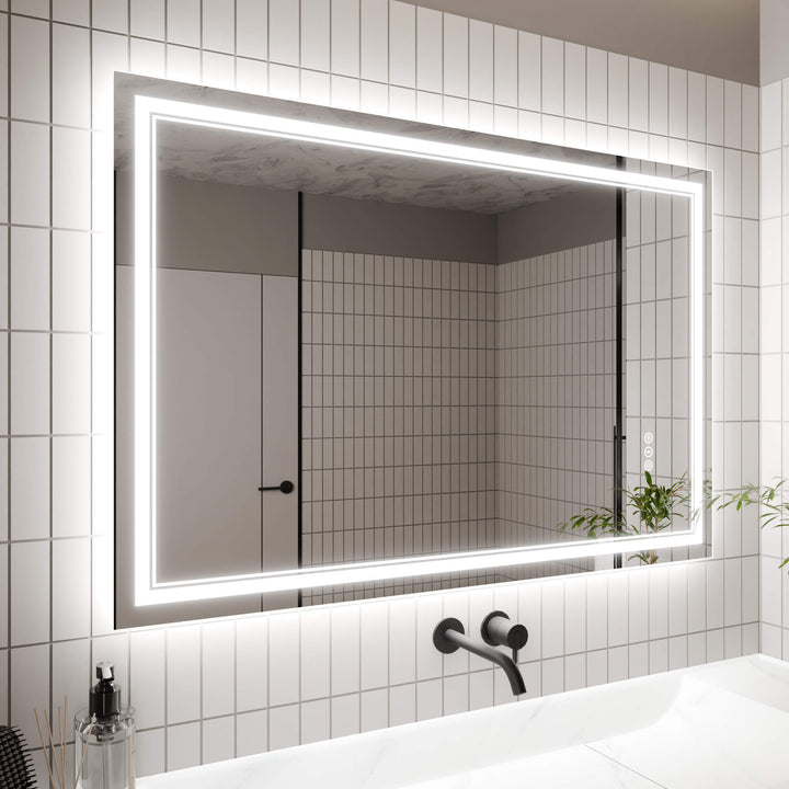 lateral side LED Bathroom Vanity Mirror Backlit Front Light